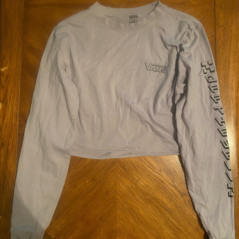 Vans long sleeve crop top